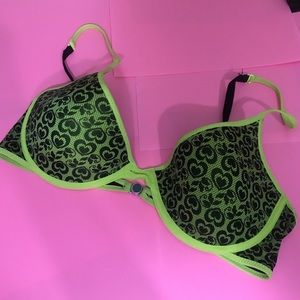 neon yellow rave bra